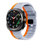 Bracelet de montre en silicone à boucle inversée avec texture vague, pour Samsung Galaxy Watch Ultra 47mm / Ultra 2025