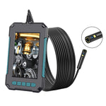 Endoscope numérique double caméra P40 8mm 1080P IP68 étanche avec écran lumineux 4,3 pouces, câble rigide 2m, câble rigide 5m, câble rigide 10m
