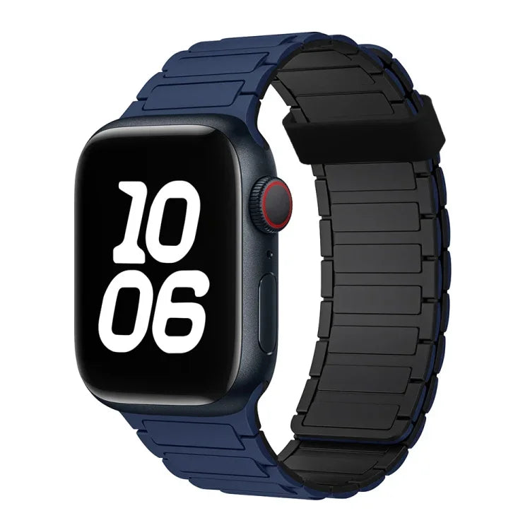Tri-beads Magnetic Hoop Silicone Watch Band, For Apple Watch Ultra 49mm