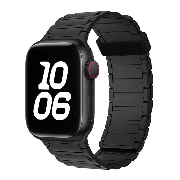 Bracelet de montre magnétique en silicone à trois billes, pour Apple Watch Series 5 44 mm