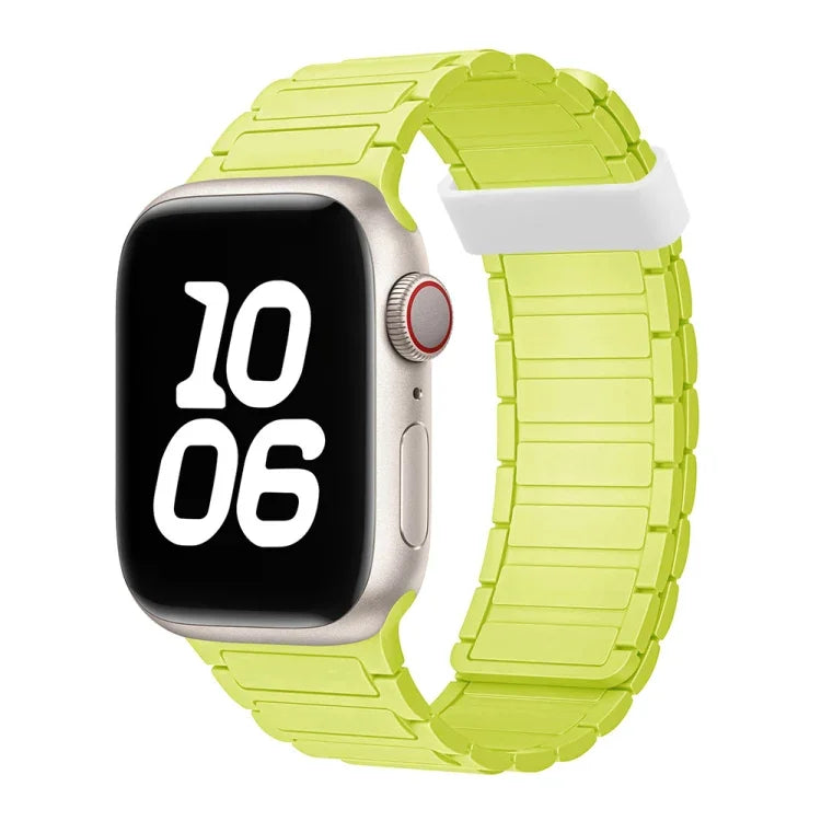 Bracelet de montre magnétique en silicone à trois billes, pour Apple Watch Series 5 44 mm