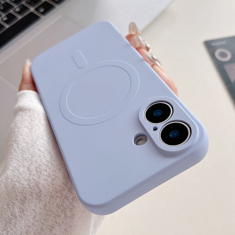 Coque de téléphone magnétique MagSafe en silicone liquide couleur unie, Pour iPhone 16 Pro, Pour iPhone 16 Plus, Pour iPhone 16