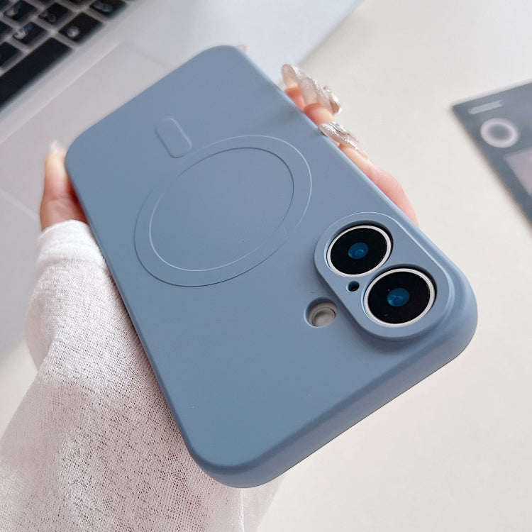 Coque de téléphone magnétique MagSafe en silicone liquide couleur unie, Pour iPhone 16 Pro, Pour iPhone 16 Plus, Pour iPhone 16