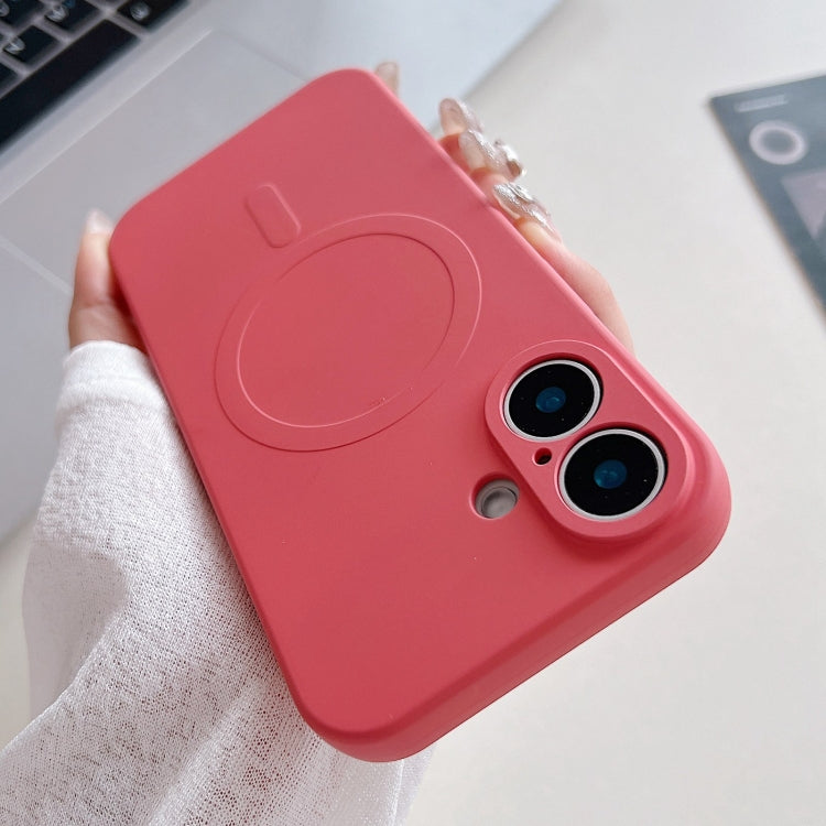 Coque de téléphone magnétique MagSafe en silicone liquide couleur unie, Pour iPhone 16 Pro, Pour iPhone 16 Plus, Pour iPhone 16