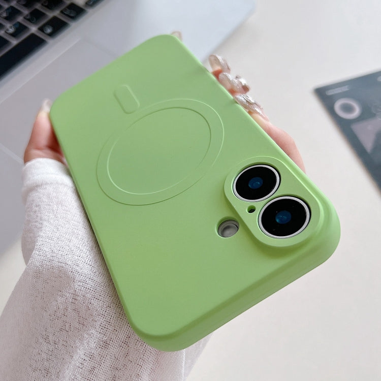 Coque de téléphone magnétique MagSafe en silicone liquide couleur unie, Pour iPhone 16 Pro, Pour iPhone 16 Plus, Pour iPhone 16