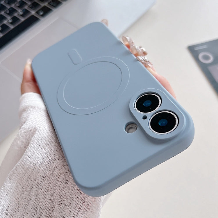 Coque de téléphone magnétique MagSafe en silicone liquide couleur unie, Pour iPhone 16 Pro, Pour iPhone 16 Plus, Pour iPhone 16