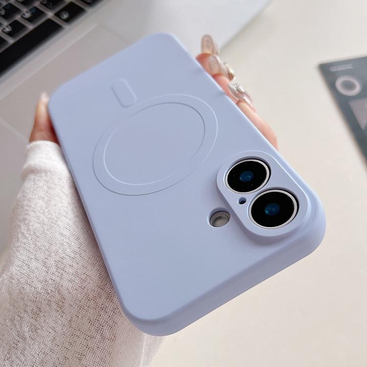 Coque de téléphone magnétique MagSafe en silicone liquide couleur unie, Pour iPhone 17, Pour iPhone Air, Pour iPhone 16 Pro Max