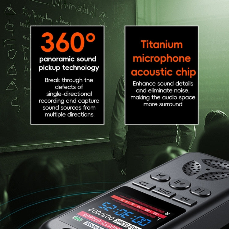 Enregistreur vocal intelligent S7 HD avec écran couleur et réduction de bruit, S7