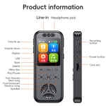 Enregistreur vocal intelligent S7 HD avec écran couleur et réduction de bruit, S7