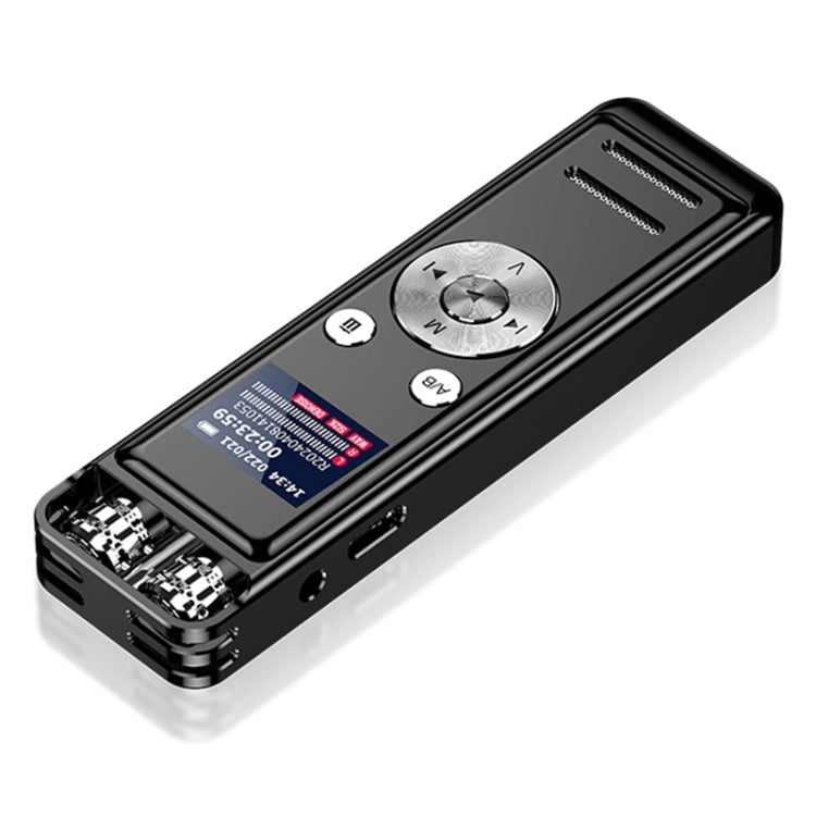 Enregistreur vocal ZD43B omnidirectionnel à double micro avec réduction intelligente du bruit, 32 Go, 64 Go