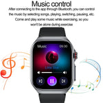 Montre connectée ET585 avec bracelet en acier de 2,04 pouces, étanche IP68, compatible avec la mesure de l'ECG et de la composition sanguine.
