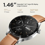 Montre connectée JOYROOM JR-FC2 Pro Classic Series, écran 1,46 pouce, compatible avec les appels Bluetooth, la fréquence cardiaque et l'oxygénation sanguine.