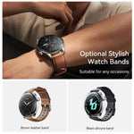 Montre connectée JOYROOM JR-FC2 Pro Classic Series, écran 1,46 pouce, compatible avec les appels Bluetooth, la fréquence cardiaque et l'oxygénation sanguine.