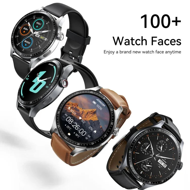 Montre connectée JOYROOM JR-FC2 Pro Classic Series, écran 1,46 pouce, compatible avec les appels Bluetooth, la fréquence cardiaque et l'oxygénation sanguine.
