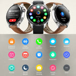 Montre connectée JOYROOM JR-FC2 Pro Classic Series, écran 1,46 pouce, compatible avec les appels Bluetooth, la fréquence cardiaque et l'oxygénation sanguine.