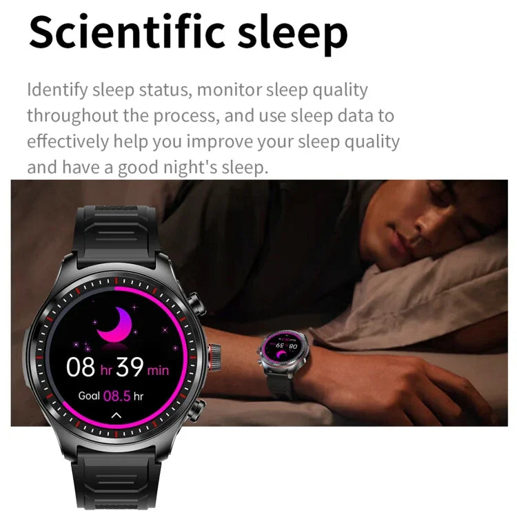 Écouteurs Bluetooth LC19 1,53 pouce 2 en 1, montre connectée étanche IP67, avec suivi du sommeil