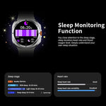 Montre connectée W7 de 1,43 pouce, étanche IP68, avec rappel d'activité et suivi du sommeil