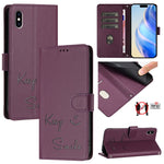 Coque de téléphone en cuir RFID embossée Smile, pour iPhone 11 Pro Max, iPhone 11, iPhone 11 Pro, iPod Touch 7 / 6 / 5, iPhone X / XS, iPhone XR, iPhone XS Max, iPhone 8 Plus / 7 Plus