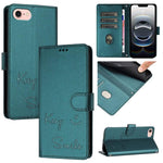 Étui de téléphone en cuir avec gaufrage motif sourire et blocage RFID, pour iPhone 17 Pro Max, pour iPhone 17 Pro, pour iPhone 17, pour iPhone Air, pour iPhone SE 2024, pour iPhone 16 Pro Max, pour iPhone 16 Pro, pour iPhone 16 Plus