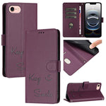 Étui de téléphone en cuir avec gaufrage motif sourire et blocage RFID, pour iPhone 17 Pro Max, pour iPhone 17 Pro, pour iPhone 17, pour iPhone Air, pour iPhone SE 2024, pour iPhone 16 Pro Max, pour iPhone 16 Pro, pour iPhone 16 Plus