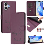 Étui de téléphone en cuir avec gaufrage motif sourire et blocage RFID, pour iPhone 17 Pro Max, pour iPhone 17 Pro, pour iPhone 17, pour iPhone Air, pour iPhone SE 2024, pour iPhone 16 Pro Max, pour iPhone 16 Pro, pour iPhone 16 Plus