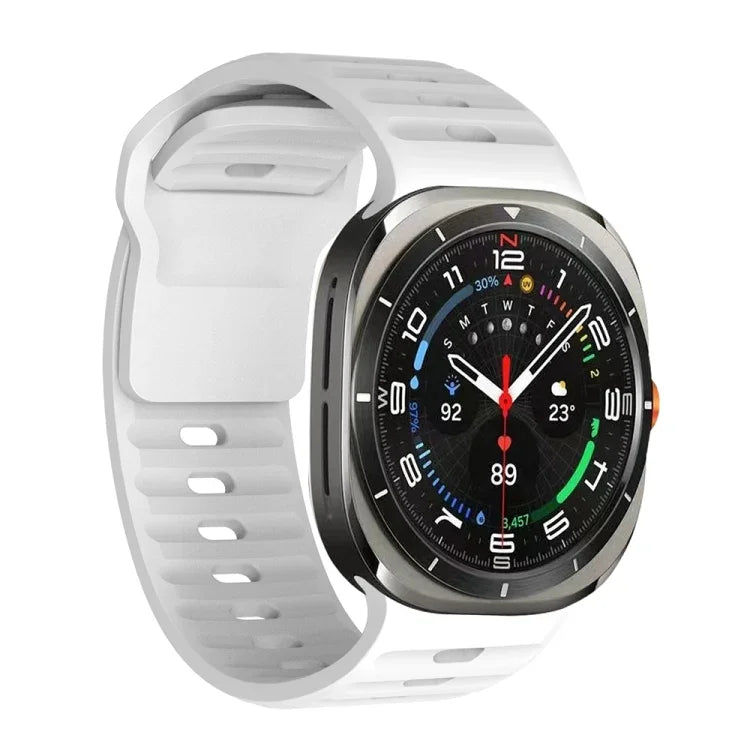 Bracelet de montre en silicone texturé ondulé, pour Samsung Galaxy Watch Ultra 47mm / Ultra 2025