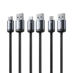 Câble de données et de charge rapide WK WDC-32i Raython Gen2 1m 2.4A USB vers 8 broches, WDC-32i