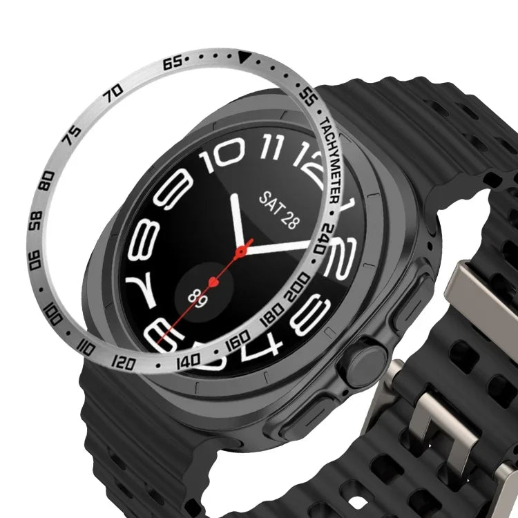 Style E Smart Watch Dial Stainless Steel Bezel Ring Cover, For Samsung Galaxy Watch Ultra 47mm, For Samsung Galaxy Watch 7 44mm, For Samsung Galaxy Watch 7 40mm