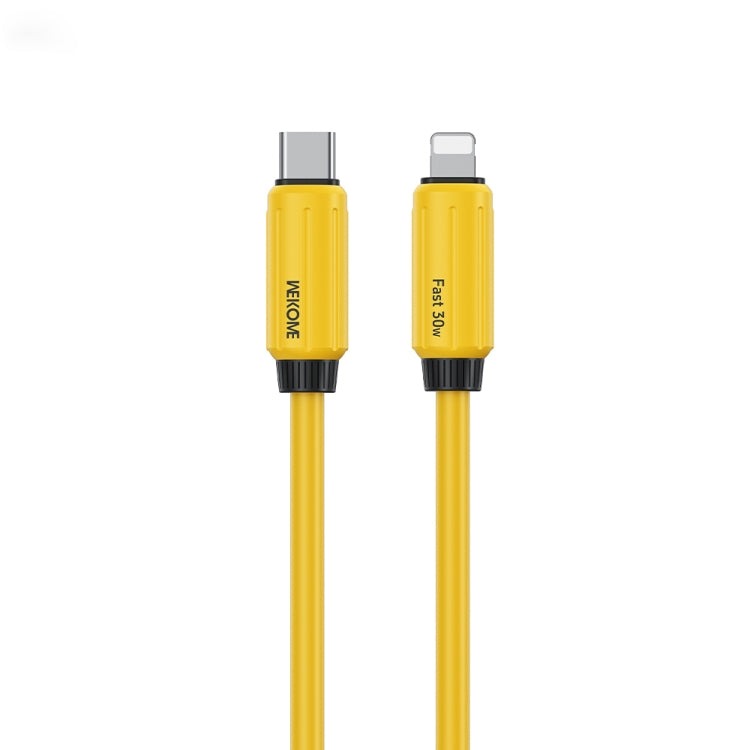 Câble de données de charge rapide WK WDC-29 en silicone véritable élastique 1m PD30W Type-C vers 8 broches, WDC-29