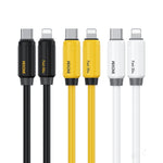 Câble de données de charge rapide WK WDC-29 en silicone véritable élastique 1m PD30W Type-C vers 8 broches, WDC-29