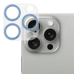 Film d'objectif d'appareil photo en verre trempé avec anneau à paillettes, pour iPhone 17, pour iPhone 16 Pro / 16 Pro Max, pour iPhone 16 / 16 Plus