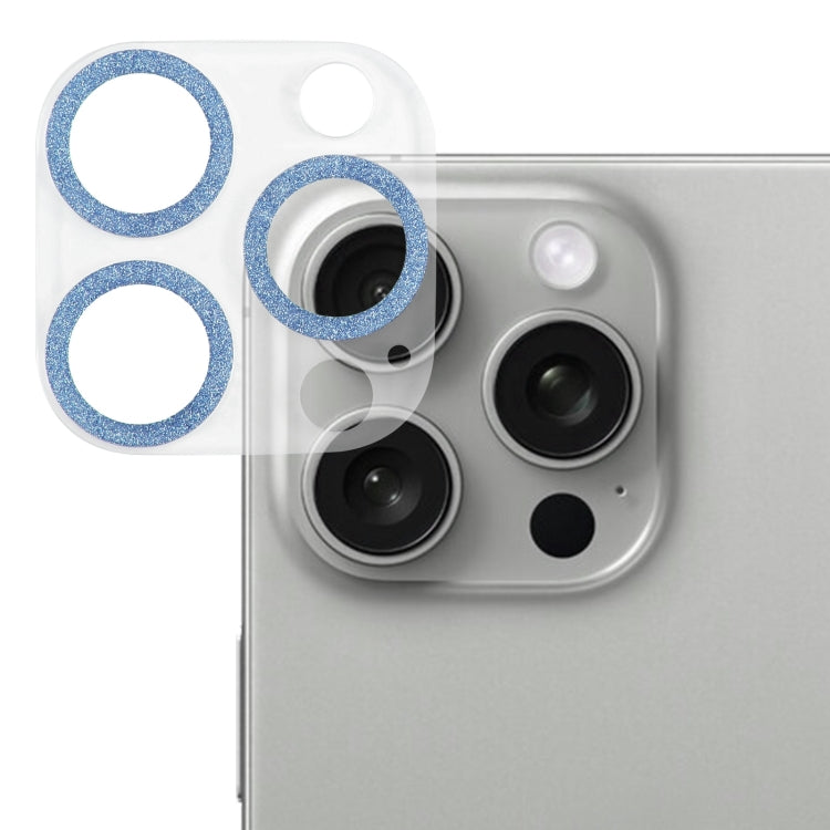 Film d'objectif d'appareil photo en verre trempé avec anneau à paillettes, pour iPhone 17, pour iPhone 16 Pro / 16 Pro Max, pour iPhone 16 / 16 Plus