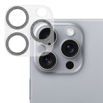 Film d'objectif d'appareil photo en verre trempé avec anneau à paillettes, pour iPhone 17, pour iPhone 16 Pro / 16 Pro Max, pour iPhone 16 / 16 Plus
