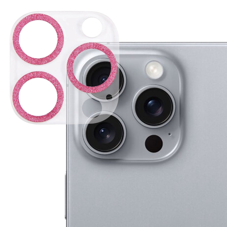 Film d'objectif d'appareil photo en verre trempé avec anneau à paillettes, pour iPhone 17, pour iPhone 16 Pro / 16 Pro Max, pour iPhone 16 / 16 Plus