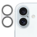 Film d'objectif d'appareil photo en verre trempé avec anneau à paillettes, pour iPhone 17, pour iPhone 16 Pro / 16 Pro Max, pour iPhone 16 / 16 Plus