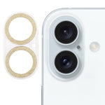 Film d'objectif d'appareil photo en verre trempé avec anneau à paillettes, pour iPhone 17, pour iPhone 16 Pro / 16 Pro Max, pour iPhone 16 / 16 Plus