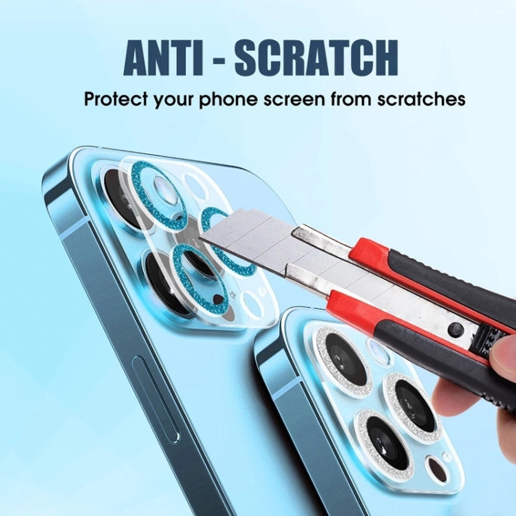 Film d'objectif d'appareil photo en verre trempé avec anneau à paillettes, pour iPhone 17, pour iPhone 16 Pro / 16 Pro Max, pour iPhone 16 / 16 Plus