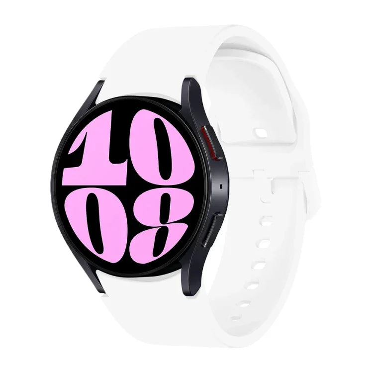 Bracelet de montre en silicone à dégagement rapide avec bouton, pour Samsung Galaxy Watch 7 / 6