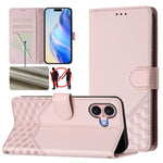 Étui en cuir gaufré nid d'abeille avec protection RFID, pour iPhone 17e / 16e, pour iPhone 17 Pro Max, pour iPhone 17 Pro, pour iPhone 17, pour iPhone Air, pour iPhone 16 Pro Max, pour iPhone 16 Pro, pour iPhone 16 Plus