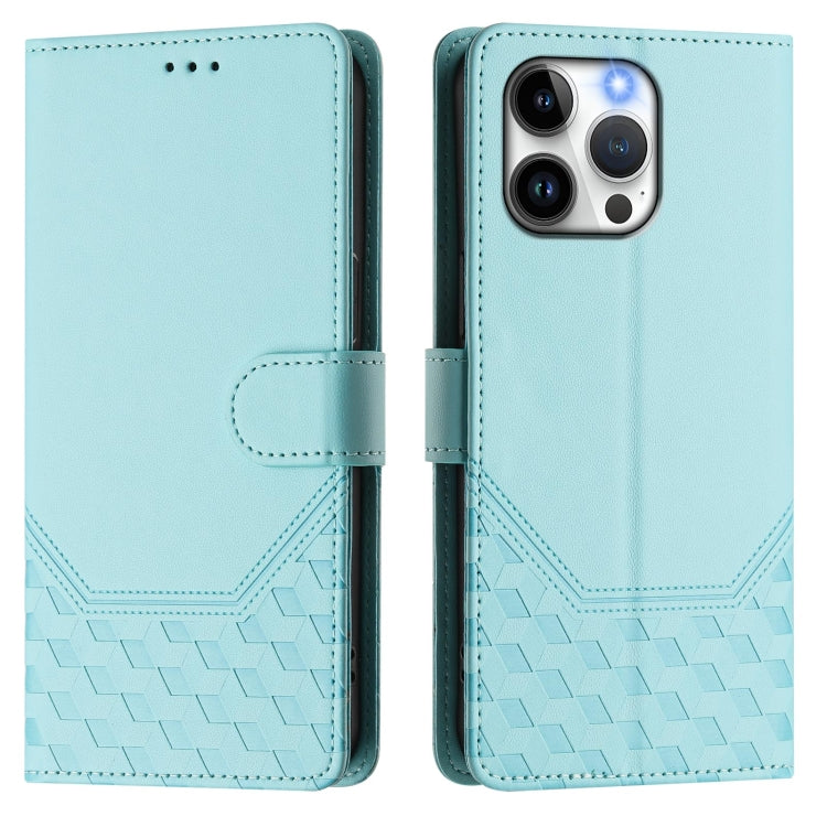 Étui de téléphone en cuir gaufré nid d'abeille RFID, pour iPhone 14 Pro Max, pour iPhone SE 2022 / 2020 / 8 / 7, pour iPhone 13 Pro Max, pour iPhone 13 Pro, pour iPhone 13 mini, pour iPhone 12 / 12 Pro, pour iPhone 12 Pro Max, pour iPhone 12 mini