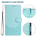 Étui de téléphone en cuir avec gaufrage en nid d'abeille RFID, pour iPhone 11 Pro Max, pour iPhone 11, pour iPhone 11 Pro, pour iPhone X / XS, pour iPhone XR, pour iPhone XS Max, pour iPhone 8 Plus / 7 Plus