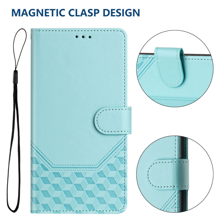 Étui de téléphone en cuir avec gaufrage en nid d'abeille RFID, pour iPhone 11 Pro Max, pour iPhone 11, pour iPhone 11 Pro, pour iPhone X / XS, pour iPhone XR, pour iPhone XS Max, pour iPhone 8 Plus / 7 Plus