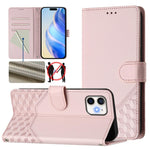 Étui de téléphone en cuir avec gaufrage en nid d'abeille RFID, pour iPhone 11 Pro Max, pour iPhone 11, pour iPhone 11 Pro, pour iPhone X / XS, pour iPhone XR, pour iPhone XS Max, pour iPhone 8 Plus / 7 Plus