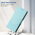 Étui en cuir gaufré nid d'abeille avec protection RFID, pour iPhone 17e / 16e, pour iPhone 17 Pro Max, pour iPhone 17 Pro, pour iPhone 17, pour iPhone Air, pour iPhone 16 Pro Max, pour iPhone 16 Pro, pour iPhone 16 Plus