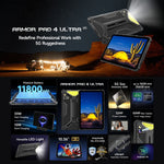 Tablette PC ultra-robuste Ulefone Armor Pad 4, écran 10,36 pouces Android 14 MediaTek Dimensity 6300 Octa Core Réseau 5G, prise UE, Armor Pad 4 Ultra