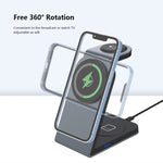 Chargeur magnétique sans fil 3-en-1 en métal SW18