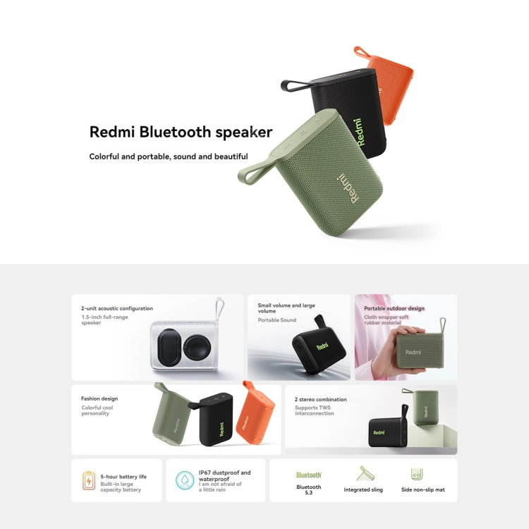 Enceinte Bluetooth portable étanche Xiaomi Redmi IP67