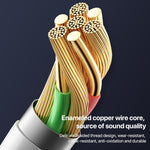 2 in 1 8 Pin, USB-C / Type-C to 3.5mm Car AUX Audio Adapter Cable, Type-C, 8 Pin to 3.5mm, Length: 1m