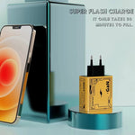 HX111 Chargeur ultra-rapide USB Type-C GaN 120W, prise US, prise EU, prise UK
