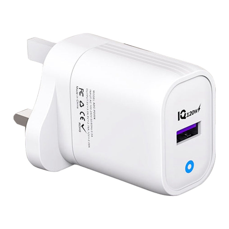 Chargeur rapide USB 120W, prise US, prise EU, prise UK